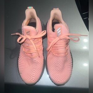 Adidas Alphabounce Instinct Shoes Womens 7 Pink Coral Gray Running Sneakers